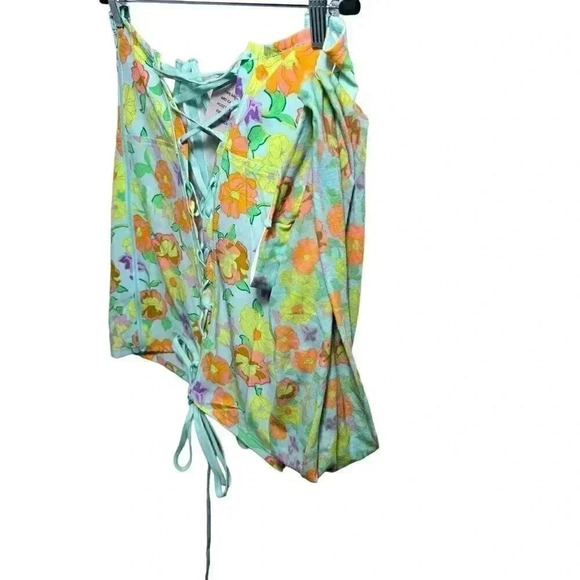 Savage Fenty Free Spirit Floral Cupless Corset Matchin Panty House Size 1X NWT - Picture 8 of 12